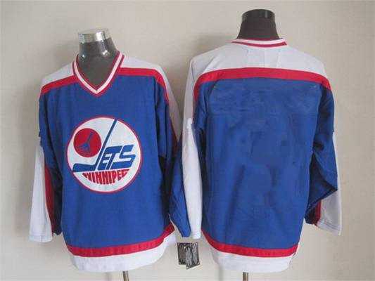 Men%27s Winnipeg Jets Blank 1979-80 Blue CCM Vintage Throwback Jersey